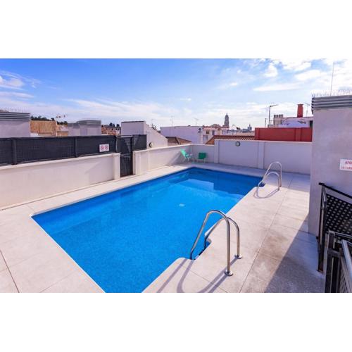 -MalagaSunApts- Rooftop Pool & FREE Parking