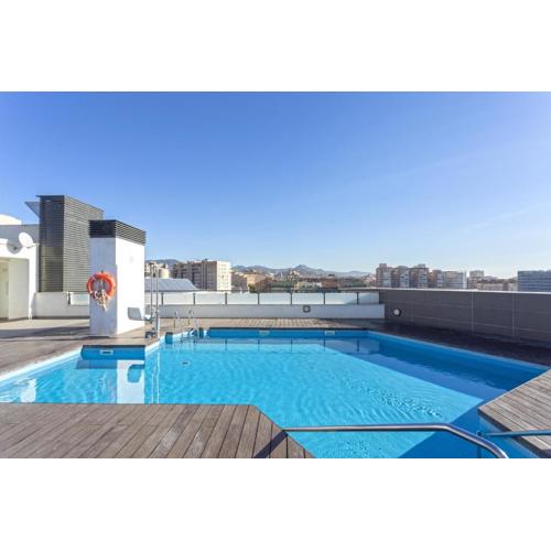 -MalagaSunApts-Centre Pool&Parking Bus-Train Station