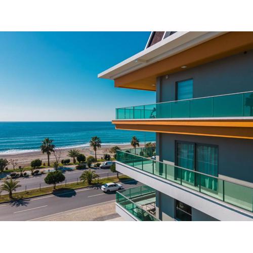 0013 OXOPIA Seafront Apartment For Rent In Kestel, First Line To The Beach