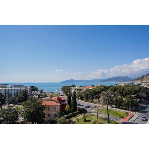 025 - Casa Panoramica in centro, 90metri SPIAGGIA VISTA MARE con TERRAZZO Vista Portofino
