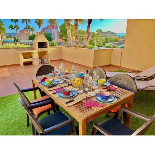 1ªLínea-50m de playa-Reformado-BBQ privada-Vistas al mar-3 terrazas