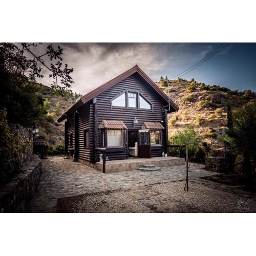 *2 bdr log house /mountains/Queen bed/fireplace