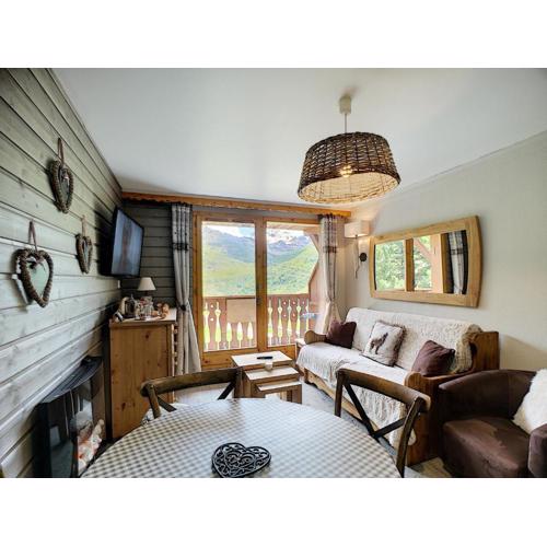2 pièces rénové 30m², sud, Les Bruyères, Les Menuires - 4 pers, pistes, 3 Flocons Or - FR-1-178-320