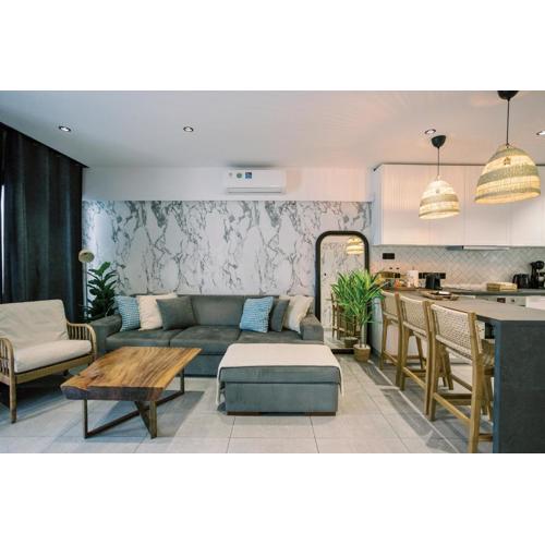 2Bedroom Amalfi Blue Apt in Larnaca - 10Min Walk to the Beach