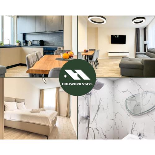 2BR Business Suite with FREE GYM, by Holiwork Stays