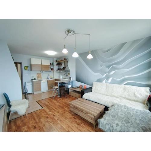 2BR mountain view, SPA, parking, ski piste