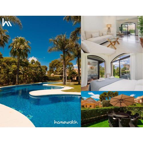 3 bedroom apartment, with private garden and terrace, in Puerto Banús