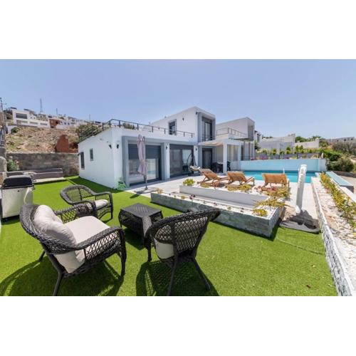 3 Bedroom-House, Private Pool, BBQ, Ocean View-Bodrum Yalikavak