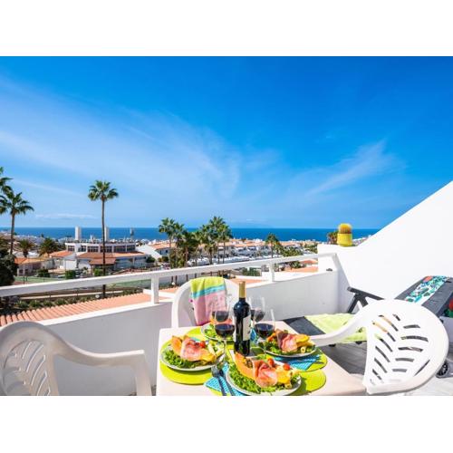 536B Cozy 1 bedroom, pool, terrace, sun lounger