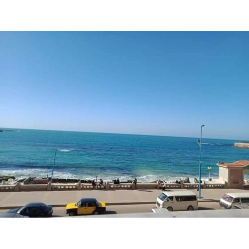 شقه في الاسكندريه ميامي البحر مباشرة