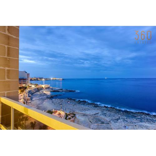 A beautiful seafront 3BR home in Tower Road Sliema by 360 Estates