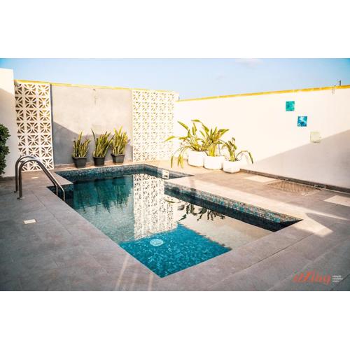 A Pet Friendly Farmhouse with a Rooftop Pool