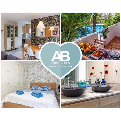 AB Properties - Design Penthouse Marbella - Puerto Banús - Golden Mile - Pool and Tropical Garden View