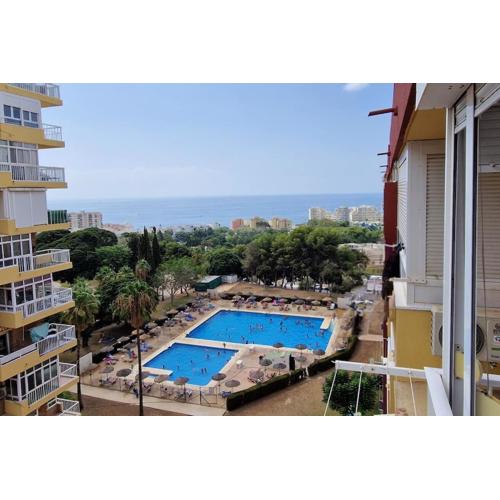 Acogedor Estudio, Piscina y Vista Mar, Benalmadena
