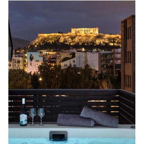 Acropolis view Penthouse46 Jacuzzi Quality living