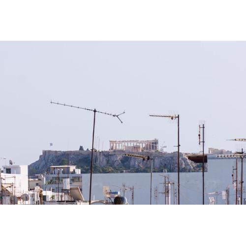 Acropolis view rooftop with 2 double rooms