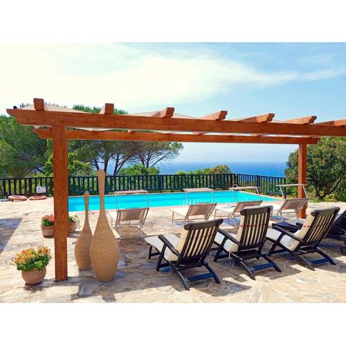 Alghero Villa Barranch with sea view swimming pool for 6 people