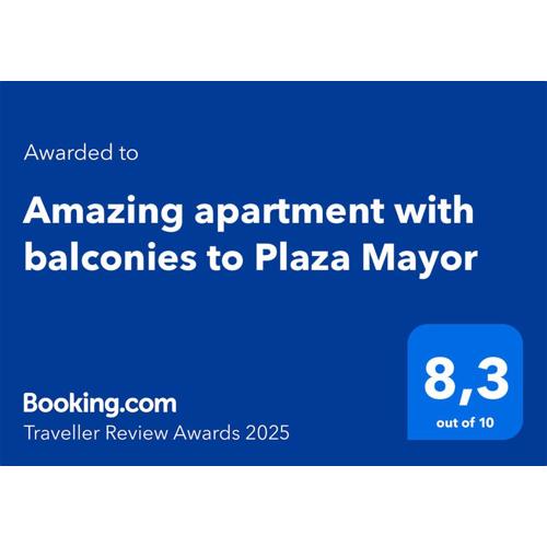 Amazing apartment with balconies to Plaza Mayor
