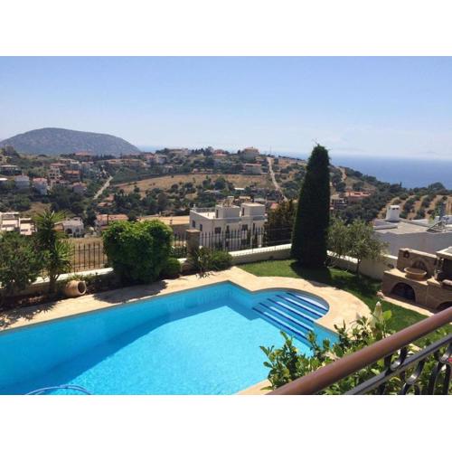 Anavyssos Dream Villa with Pool and Sea View