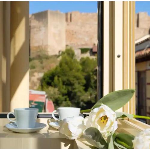 Apartamento céntrico muy luminoso, junto al teatro romano y con vistas a la Alcazaba
