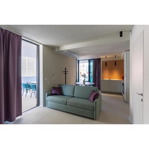 Aparthotel Zefiro com design, large terrace, bike, near beach and thermal