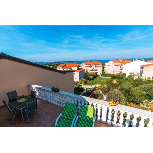 Apartment in Stinjan with sea view, terrace, air conditioning, WiFi 5018-1