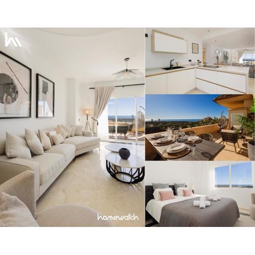 Apartment, with large private terrace and panoramic sea views, in Elviria Hills, Marbella