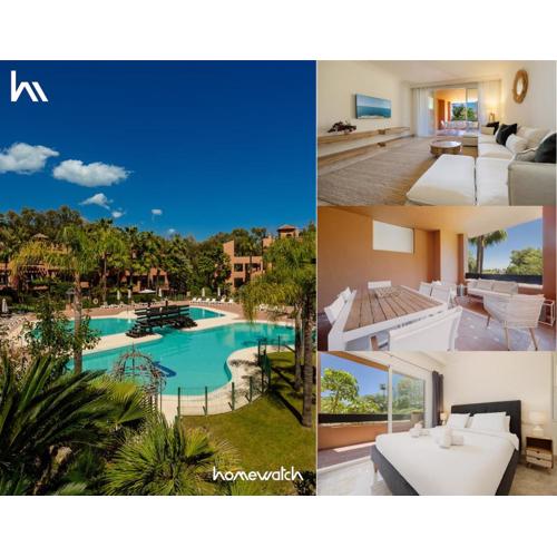 Apartment with large terrace, swimming pool and green areas, next to Puerto Banús