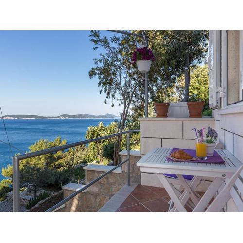 Apartments Lovro - Duplex One Bedroom Apartment with Terrace and Partial Sea View 1