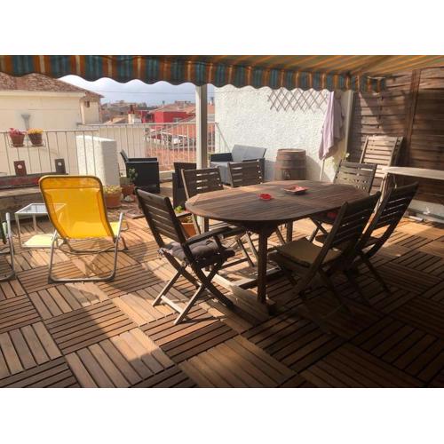 Appart trois chambres et terrasse