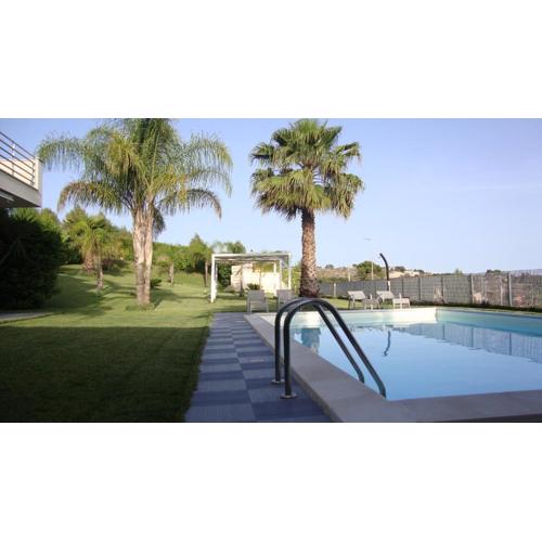 appartamento in villa con piscina