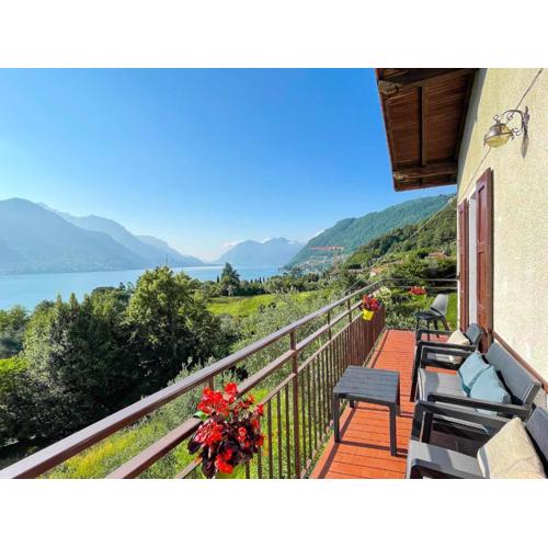 Appartamento Tivano balcone con vista lago
