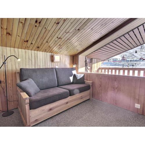 Appartement 2 pièces avec balcon et vue sur pistes, animaux admis - FR-1-455-252