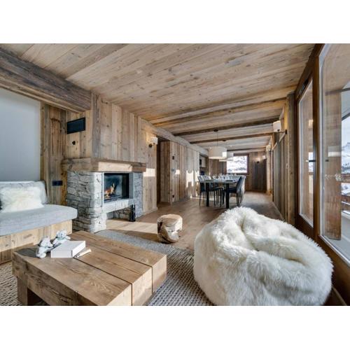 Appartement 4 chambres à Tignes le Lac, proche des pistes, cheminée, parking couvert - FR-1-641-20