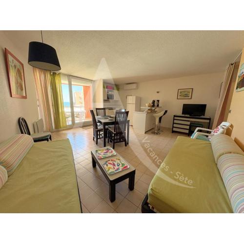 APPARTEMENT 46M², 1 CHAMBRE, PISCINE, TENNIS, PLAGE DIRECT