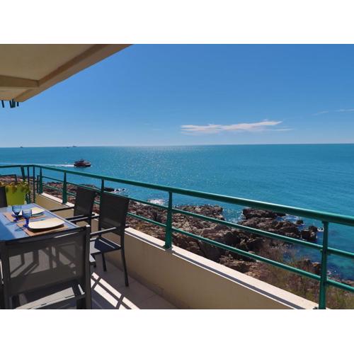 Appartement 50m² avec terrasse 30m² et vue sur mer à Sète, pour 4 personnes - FR-1-472A-240