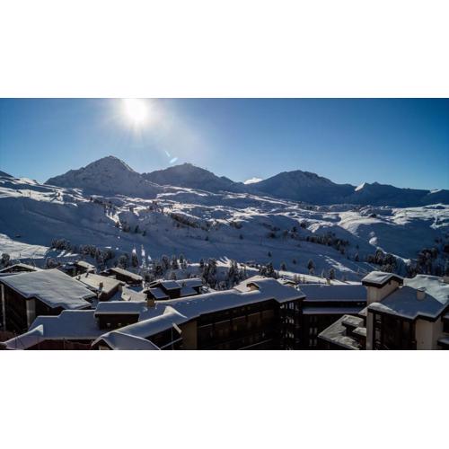 Appartement avec vue et accès skis aux pieds.