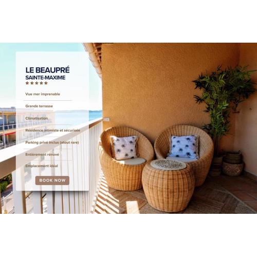 Appartement avec vue mer et place de stationnement privée