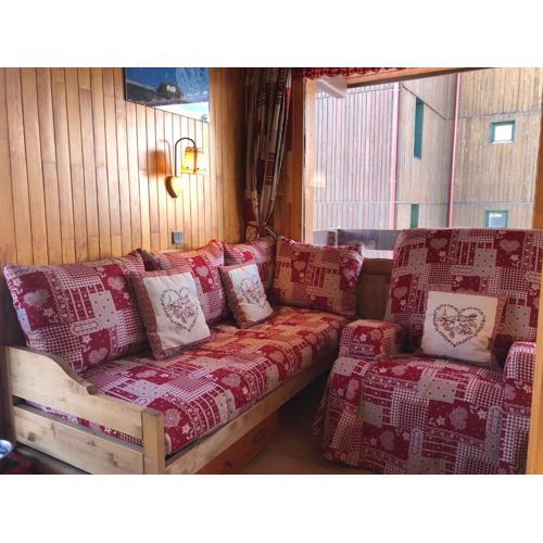 Appartement chaleureux skis aux pieds x5, balcon, mezza, Belle Plagne - FR-1-181-2180