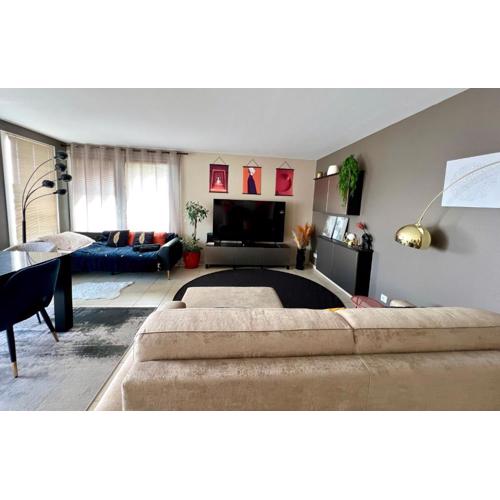 Appartement climatisé 3 étoiles T3 chic à Strasbourg avec billard et terrasse