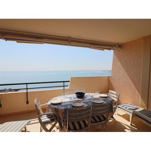 Appartement Climatisé Front de Mer avec Terrasse, Piscine, et Garage Privatif à Sète - FR-1-472A-217