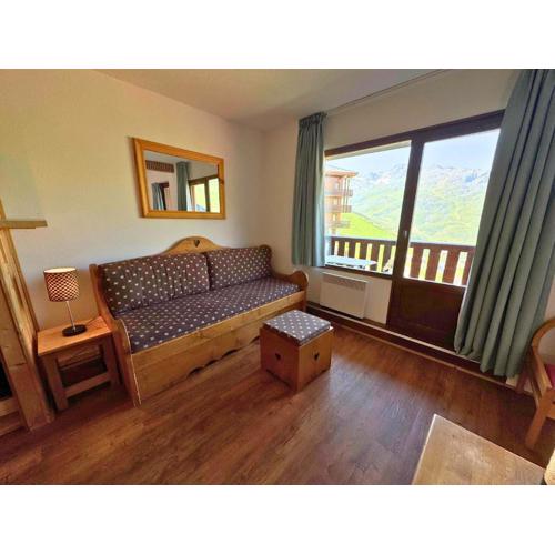Appartement confort pour 4 pers, en bord de pistes avec balcon, animaux admis - FR-1-452-265