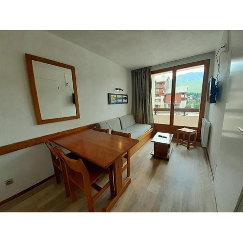 Appartement cosy au cœur de Plagne Soleil, accès direct pistes, 5 pers, balcon, casier à ski - FR-1-351-132