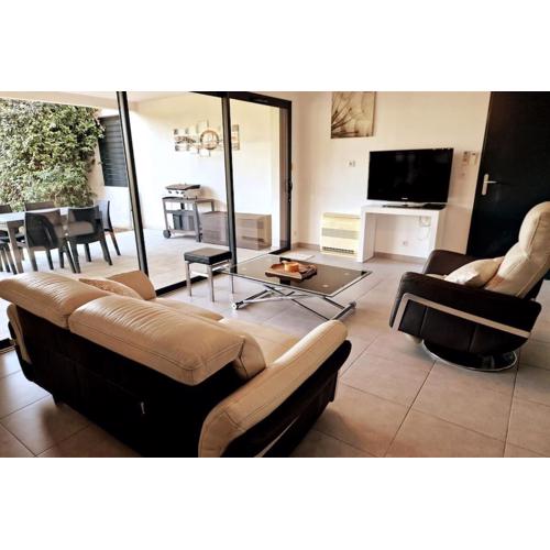 Appartement en rez de jardin.