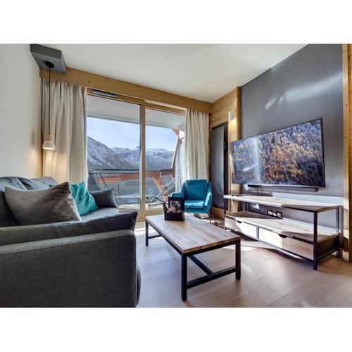 Appartement moderne au cœur de Tignes, 2 chambres, balcon, WiFi, linge fourni - FR-1-641-3