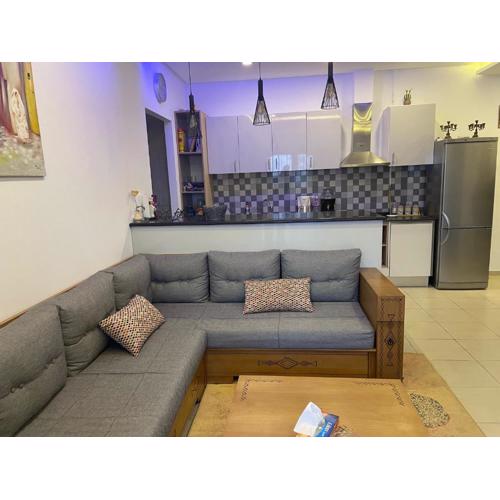 Appartement moderne, vue mer