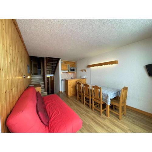 Appartement rénové 8 pers, pied des pistes, Les Menuires, balcon sud, services dispo - FR-1-452-171