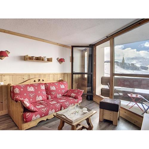 Appartement rénové, skis aux pieds, balcon sud, 40 m² 6 pers, Internet inclus - FR-1-344-751