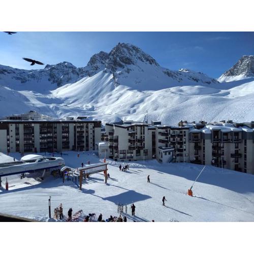 Appartement ski aux pieds, 2 pièces, 4-5 couchages, balcon sud, Tignes - FR-1-449-174