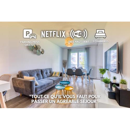 Appartement tout confort - Parking privé gratuit